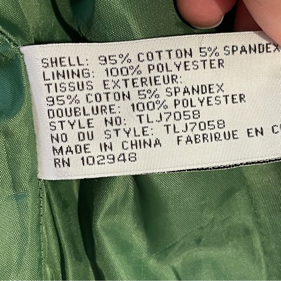 Anthropologie Tulle Green Jacket Size M - Picture 12 of 17